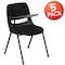 Flash Furniture Black Plastic Tablet Arm Chair, PK5 5-RUT-EO1-01-PAD-RTAB-GG - alternate 3