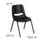 Flash Furniture Black Plastic Stack Chair, PK5 5-RUT-EO1-BK-GG - alternate 10