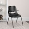 Flash Furniture Black Ergonomic Shell Chair with Right Handed Flip-Up Tablet Arm, PK5 5-RUT-EO1-BK-RTAB-GG - alternate 1