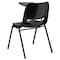 Flash Furniture Black Ergonomic Shell Chair with Right Handed Flip-Up Tablet Arm, PK5 5-RUT-EO1-BK-RTAB-GG - alternate 8