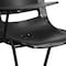 Flash Furniture Black Ergonomic Shell Chair with Right Handed Flip-Up Tablet Arm, PK5 5-RUT-EO1-BK-RTAB-GG - alternate 5