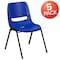Flash Furniture Blue Plastic Stack Chair, PK5 5-RUT-EO1-BL-GG - alternate 10