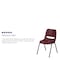 Flash Furniture Burgundy Plastic Stack Chair, PK5 5-RUT-EO1-BY-GG - alternate 6