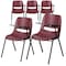 Flash Furniture Burgundy Tablet Arm Chair, PK5 5-RUT-EO1-BY-LTAB-GG - alternate 1