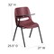 Flash Furniture Burgundy Tablet Arm Chair, PK5 5-RUT-EO1-BY-RTAB-GG - alternate 7