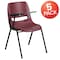 Flash Furniture Burgundy Tablet Arm Chair, PK5 5-RUT-EO1-BY-RTAB-GG - alternate 2