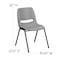 Flash Furniture Gray Plastic Stack Chair, PK5 5-RUT-EO1-GY-GG - alternate 4