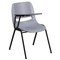 Flash Furniture Gray Ergonomic Shell Chair with Right Handed Flip-Up Tablet Arm, PK5 5-RUT-EO1-GY-RTAB-GG - alternate 7