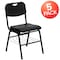 Flash Furniture Black Plastic Student Chair, PK5 5-RUT-GK01-BK-BAS-GG - alternate 1
