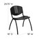 Flash Furniture Black Plastic Stack Chair, PK5 5-RUT-NF01A-BK-GG - alternate 6