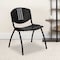 Flash Furniture Black Plastic Stack Chair, PK5 5-RUT-NF01A-BK-GG - alternate 1