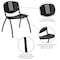 Flash Furniture Black Plastic Stack Chair, PK5 5-RUT-NF01A-BK-GG - alternate 7