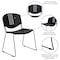 Flash Furniture Black Plastic Stack Chair, PK5 5-RUT-NF02-BK-GG - alternate 9