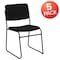 Flash Furniture Black Fabric Stack Chair, PK5 5-XU-8700-BLK-B-30-GG - alternate 2