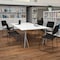 Flash Furniture Black Vinyl Stack Chair, PK5 5-XU-8700-BLK-B-VYL-30-GG - alternate 1