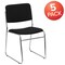 Flash Furniture Black Fabric Stack Chair, PK5 5-XU-8700-CHR-B-30-GG - alternate 2