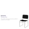 Flash Furniture Black Fabric Stack Chair, PK5 5-XU-8700-CHR-B-30-GG - alternate 8