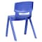 Flash Furniture Blue Plastic Stackable School Chair with 13.25" Seat Height, PK5 5-YU-YCX-004-BLUE-GG - alternate 4