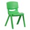 Flash Furniture Green Plastic Stackable School Chair with 15.5" Seat Height, PK5 5-YU-YCX-005-GREEN-GG - alternate 8