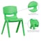 Flash Furniture Green Plastic Stackable School Chair with 15.5" Seat Height, PK5 5-YU-YCX-005-GREEN-GG - alternate 6