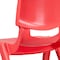 Flash Furniture Red Plastic Stackable School Chair with 15.5" Seat Height, PK5 5-YU-YCX-005-RED-GG - alternate 3