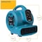 Xpower Mini Mighty Air Mover W/ Power Outlets and 3 hr Timer, 1/4 HP, 925 CFM, 2.3 Amps, 4 Positions, 3 Speeds, Blue P-230AT BLUE - alternate 6