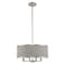 Livex Lighting Park Ridge 4 Light Brushed Nickel Pendant Chandelier 60424-91 - alternate 1