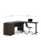 Bestar Embassy Height Adjustable L-Desk, Dark Chocolate 60885-79 - alternate 2
