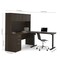 Bestar Embassy Height Adjustable L-Desk With Hutch, Dark Chocolate 60886-79 - alternate 4