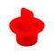 Caplugs Center Pull-Tab Tapered Plug, Red, LDPE 5000 PK CPT-5XL CPT5XLQ1 - alternate 1
