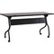 Lorell Rectangle Lorell Espresso/Black Training Table, 23.5 W, 48 L, 29.2 H, Melamine Top, Espresso LLR60732 - alternate 2