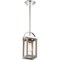 Nuvo Lighting Bliss 1-Light 60W Incandescent Mini-Pendant Fixture, Driftwood / Polished Nickel Accents Finish 60/6484 - alternate 2