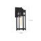 Nuvo Tofino - 1-Light - Medium Lantern - Textured Black Finish with Clear Glass 60/6572 - alternate 3