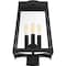 Nuvo Halifax - 4-Light - Post Lantern - Matte Black Finish with Clear Glass 60/6585 - alternate 3