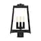 Nuvo Halifax - 4-Light - Post Lantern - Matte Black Finish with Clear Glass 60/6585 - alternate 1