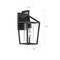 Nuvo Hopewell - 1-Light - Small Lantern - Matte Black Finish with Clear Seeded Glass 60/6591 - alternate 3
