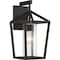 Nuvo Hopewell - 1-Light - Medium Lantern - Matte Black Finish with Clear Seeded Glass 60/6592 - alternate 1