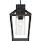 Nuvo Hopewell - 1-Light - Large Lantern - Matte Black Finish with Clear Seeded Glass 60/6593 - alternate 1