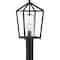 Nuvo Hopewell - 1-Light - Post Lantern - Matte Black Finish with Clear Seeded Glass 60/6595 - alternate 2