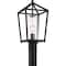 Nuvo Hopewell - 1-Light - Post Lantern - Matte Black Finish with Clear Seeded Glass 60/6595 - alternate 5
