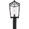 Nuvo Hopewell - 1-Light - Post Lantern - Matte Black Finish with Clear Seeded Glass 60/6595 - alternate 3