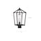 Nuvo Hopewell - 1-Light - Post Lantern - Matte Black Finish with Clear Seeded Glass 60/6595 - alternate 6