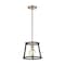 Nuvo Chassis 1-Light Mini Pendant Fixture - Copper Brushed Brass Finish with Matte Black Frame 60/6641 - alternate 1