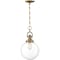 Nuvo Skyloft 1-Light Pendant Fixture - Burnished Brass Finish with Clear Glass 60/6671 - alternate 4