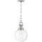 Nuvo Skyloft 1-Light Pendant Fixture - Polished Nickel Finish with Clear Glass 60/6672 - alternate 2