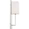 Nuvo Vesey 1-Light Wall Sconce - Brushed Nickel Finish with White Linen Shade 60/6691 - alternate 4