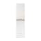 Nuvo Vesey 1-Light Wall Sconce - Polished Nickel Finish with White Linen Shade 60/6693 - alternate 1