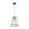 Nuvo Bruge 1-Light Pendant Fixture - Burnished Brass Finish with Clear Glass 60/6697 - alternate 1