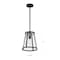Nuvo Bruge 1-Light Pendant Fixture - Matte Black Finish with Clear Glass 60/6699 - alternate 2