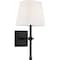 Nuvo Highline 1-Light Vanity - Aged Bronze Finish with White Linen Shade 60/6709 - alternate 5